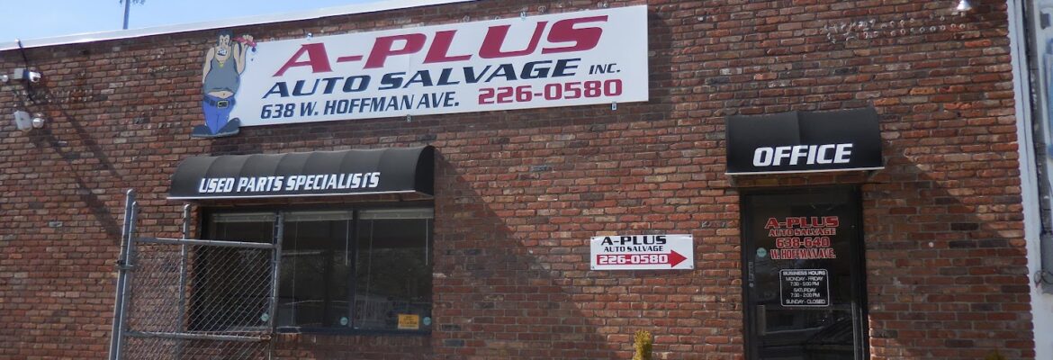A Plus Auto Salvage Inc. – Used auto parts store In Lindenhurst NY 11757