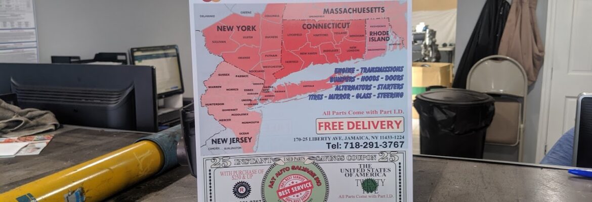 A & T Auto Salvage, Inc. – Used auto parts store In Queens NY 11433