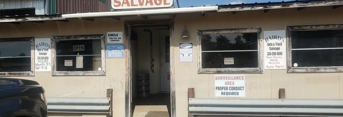 Baird’s Auto & Truck Salvage – Used auto parts store In Daleville AL 36322