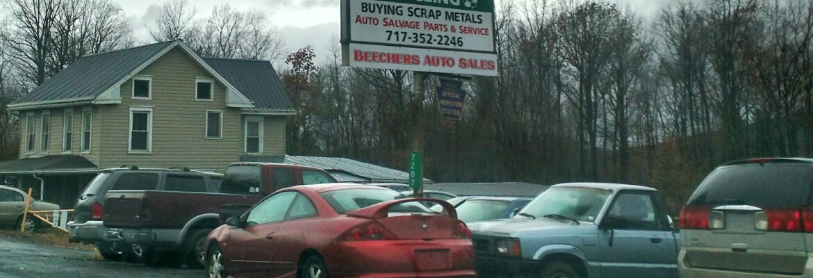 Beechers Auto Salvage – Used auto parts store In Fayetteville PA 17222