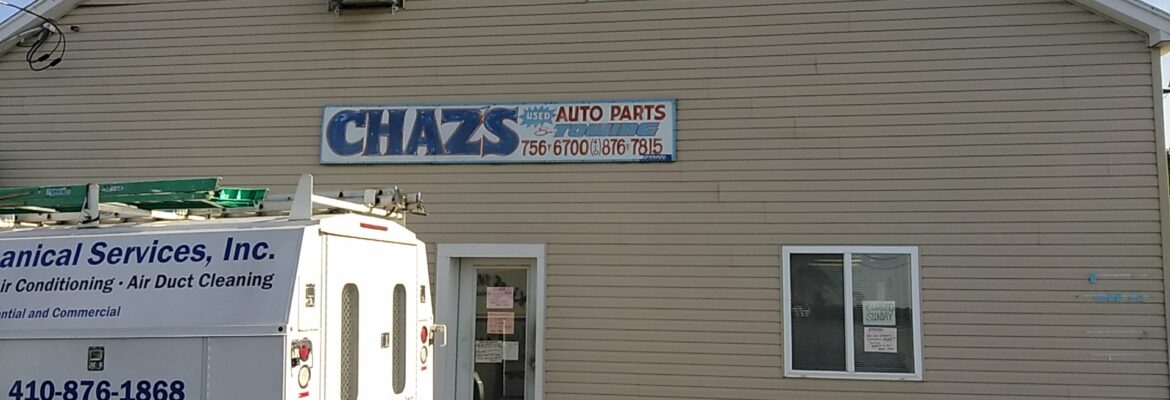 Chaz’s Used Auto Parts And Towing – Car accessories store In Taneytown MD 21787