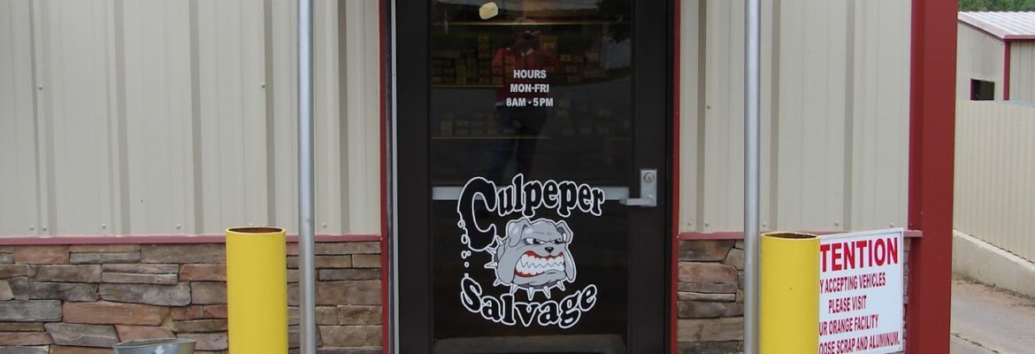 Culpeper Salvage – Used auto parts store In Culpeper VA 22701