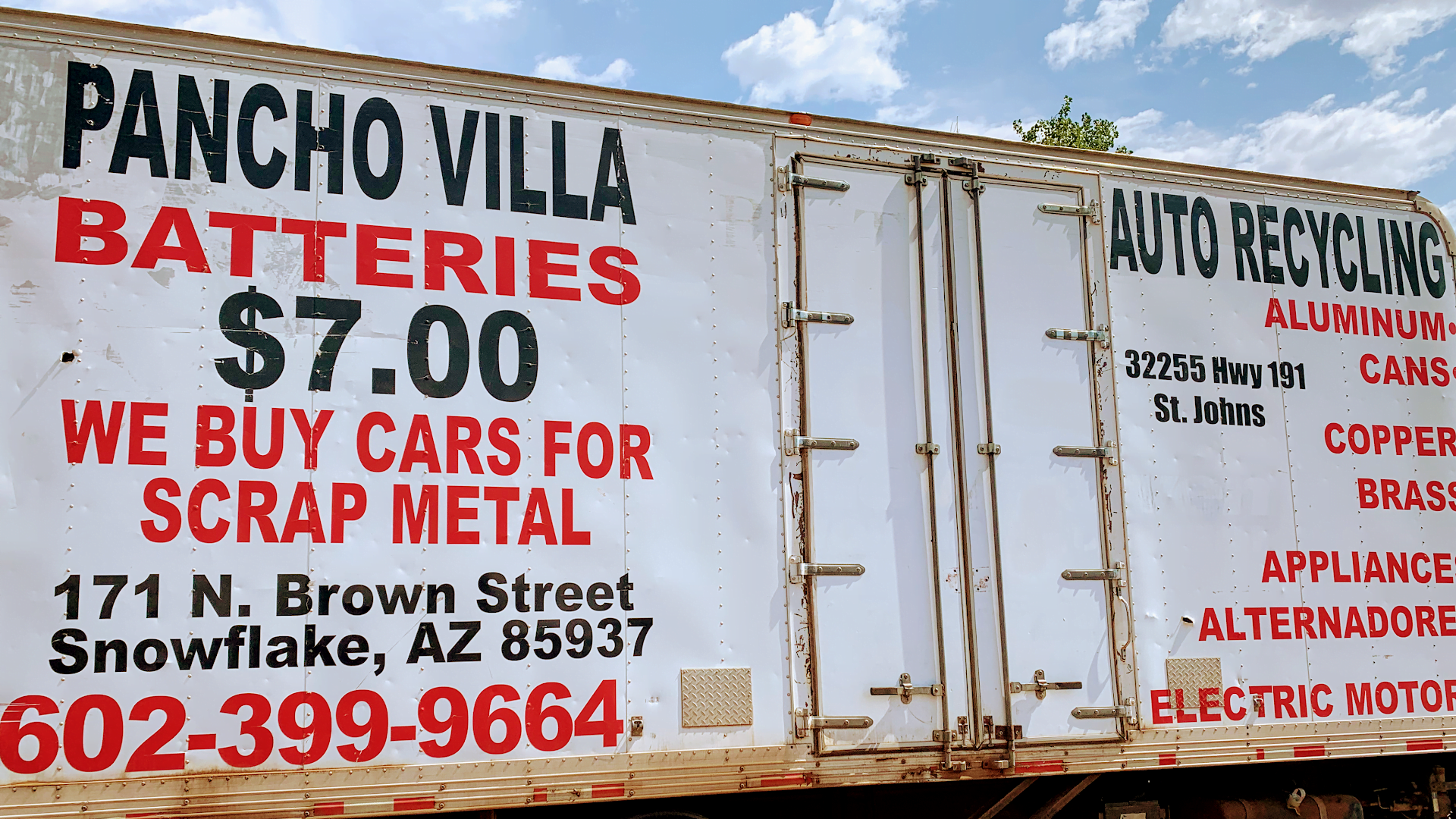 Pancho Villa Scrap Metal And Used Auto Parts Junkyard In Snowflake AZ