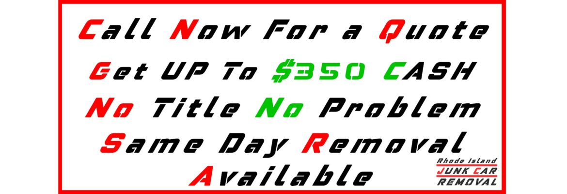 RI Junk Car Removal – Junkyard In