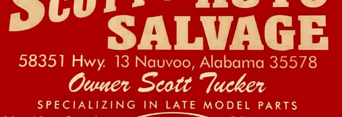 Scott’s Auto Salvage – Salvage yard In Nauvoo AL 35578