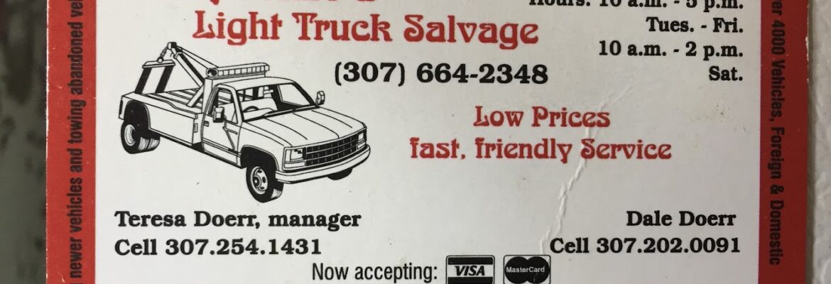 Woody’s Auto Salvage – Auto wrecker In Deaver WY 82421